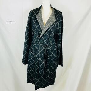 Joie Women's Black/White Shaurya Cardigan Coat Size Large